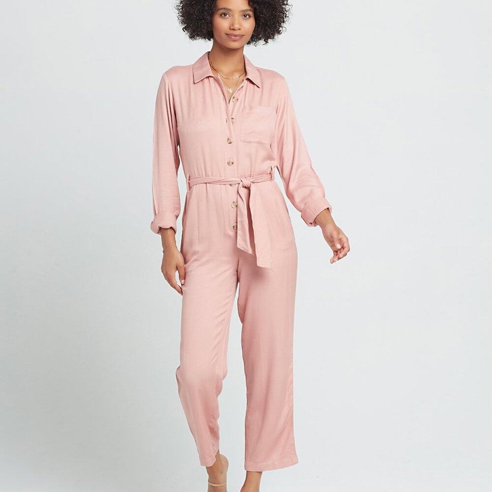 L* SPACE Pink Utility Boiler Jumpsuit
